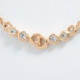 Christian Dior CD Logo Necklace Costume Jewellery
